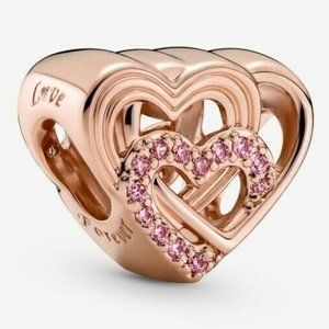 Pandora Rose Gold Intertwined Love Hearts Charm 789529C01